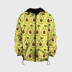 Детская куртка Авокадо Паттерн - Желтая версия