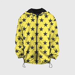 Детская куртка Звездный фон желтый