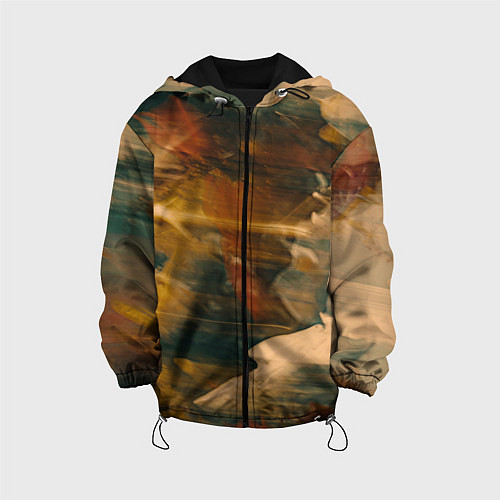 Детская куртка Туманные сюрреалистичные краски / 3D-Черный – фото 1