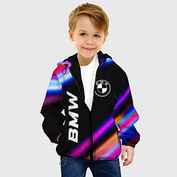 Куртка с капюшоном детская BMW speed lights, цвет: 3D-черный — фото 2