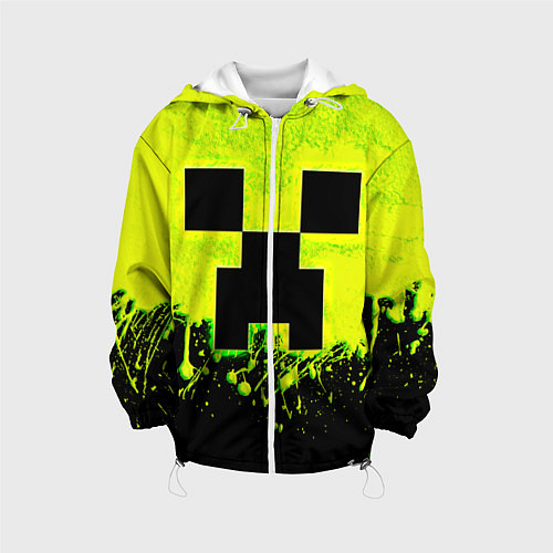 Детская куртка Creeper neon / 3D-Белый – фото 1