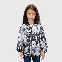 Куртка с капюшоном детская Все персонажи аниме, цвет: 3D-черный — фото 2