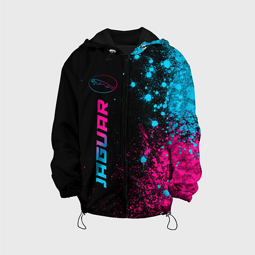 Детская куртка Jaguar - neon gradient: по-вертикали / 3D-Черный – фото 1