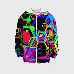 Детская куртка Разноцветная геометрическая текстура