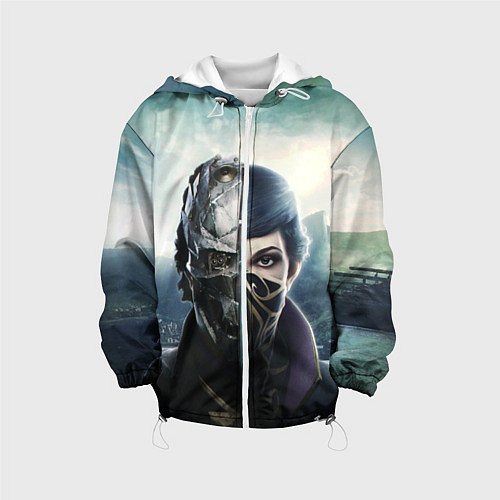 Детская куртка Dishonored - Эмили Колдуин / 3D-Белый – фото 1