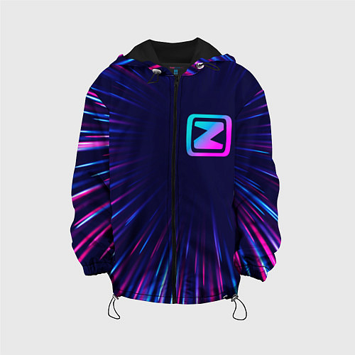 Детская куртка Zotye neon speed lines / 3D-Черный – фото 1