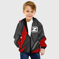 Куртка с капюшоном детская Zotye sports racing, цвет: 3D-черный — фото 2
