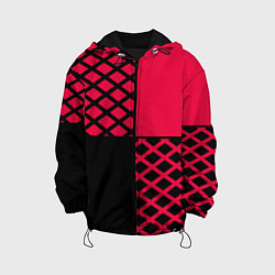 Детская куртка Черно-красный геометрический узор