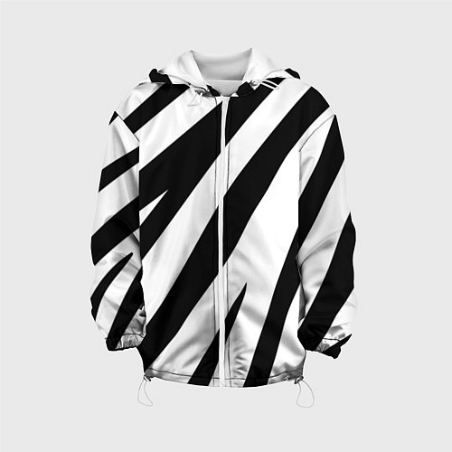 Детская куртка Камуфляж зебры / 3D-Белый – фото 1