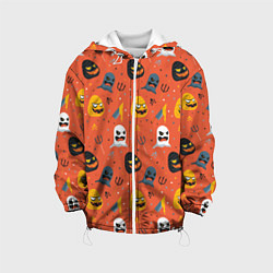 Куртка с капюшоном детская HALLOWEEN ХЭЛЛУИН, цвет: 3D-белый
