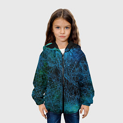 Куртка с капюшоном детская Мета вселенная, цвет: 3D-черный — фото 2