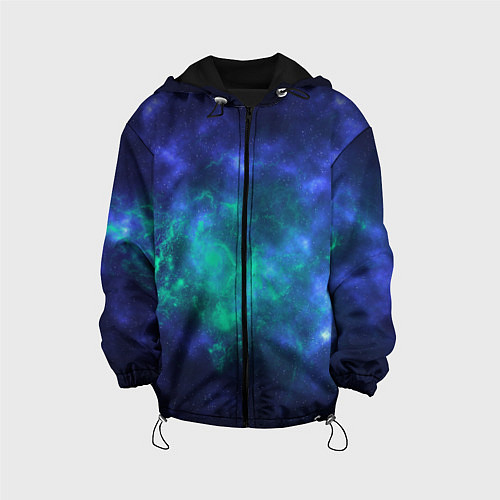Детская куртка Космический пейзаж во Вселенной / 3D-Черный – фото 1