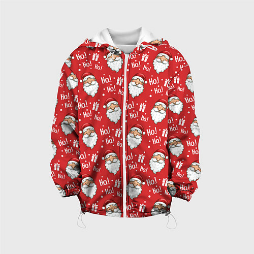 Детская куртка Дед Мороз - Санта Клаус / 3D-Белый – фото 1