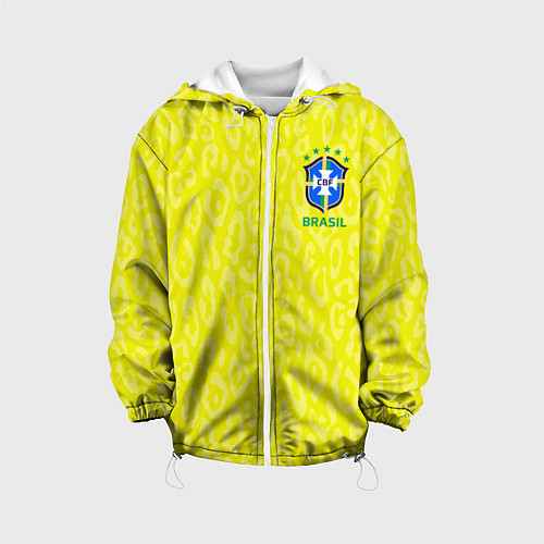 Детская куртка Форма сборной Бразилии ЧМ 2022 / 3D-Белый – фото 1