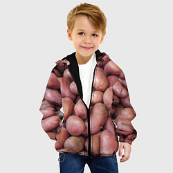 Куртка с капюшоном детская Картофельные клубни, цвет: 3D-черный — фото 2