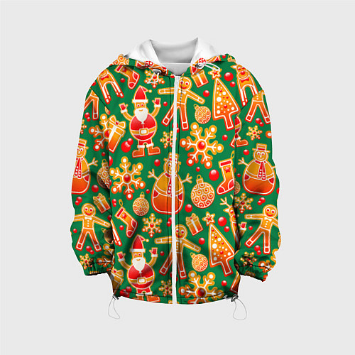 Детская куртка Christmas decorations with gifts / 3D-Белый – фото 1