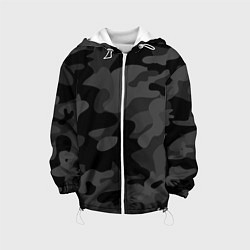 Детская куртка Черный ночной камуфляж