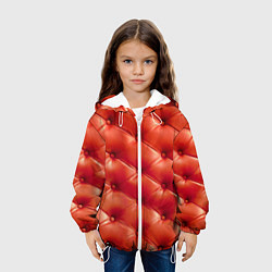 Куртка с капюшоном детская Quilted furniture leather, цвет: 3D-белый — фото 2