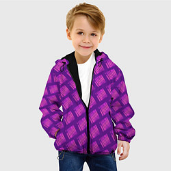 Куртка с капюшоном детская Логотип Джи Айдл, цвет: 3D-черный — фото 2