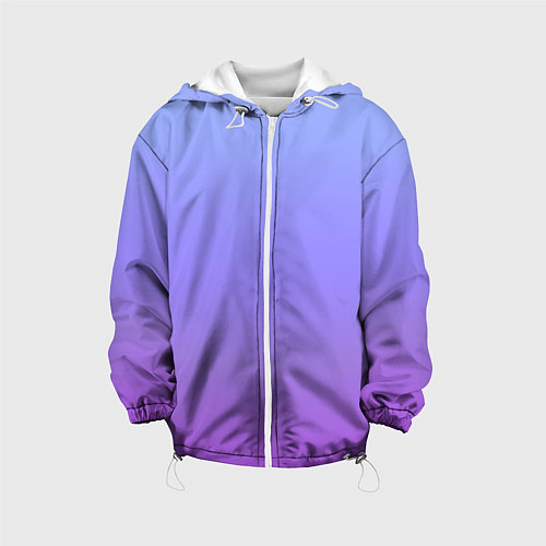 Детская куртка Фиолетовый градиент / 3D-Белый – фото 1