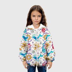 Куртка с капюшоном детская Аффирмации для мотивации, цвет: 3D-белый — фото 2