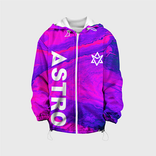 Детская куртка Astro neon grunge / 3D-Белый – фото 1