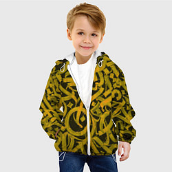 Куртка с капюшоном детская Gold Calligraphic, цвет: 3D-белый — фото 2