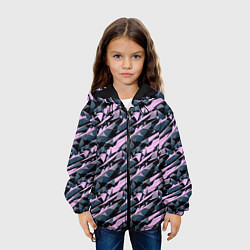 Куртка с капюшоном детская Symmetry in geometry, цвет: 3D-черный — фото 2