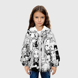 Куртка с капюшоном детская Эри - Моя геройская академия, цвет: 3D-белый — фото 2