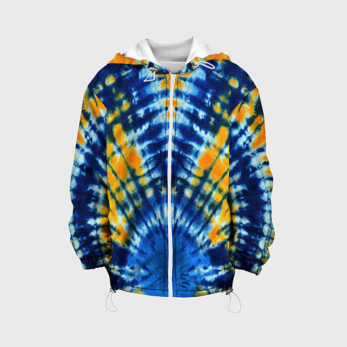 Детская куртка Tie dye стиль хиппи / 3D-Белый – фото 1