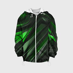 Детская куртка Green black abstract