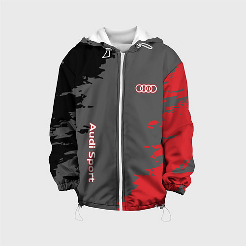 Детская куртка Audi sport grunge / 3D-Белый – фото 1