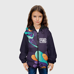 Куртка с капюшоном детская PUBG graffity splash, цвет: 3D-черный — фото 2