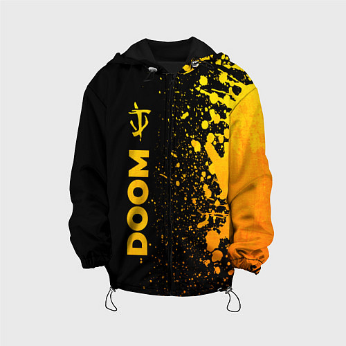 Детская куртка Doom - gold gradient: по-вертикали / 3D-Черный – фото 1
