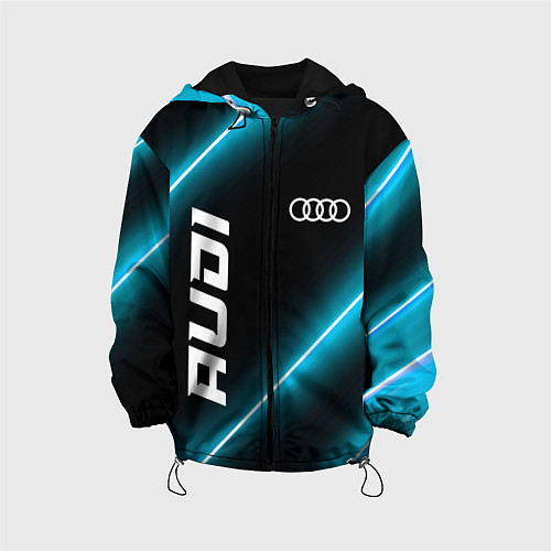 Детская куртка Audi неоновые лампы / 3D-Черный – фото 1