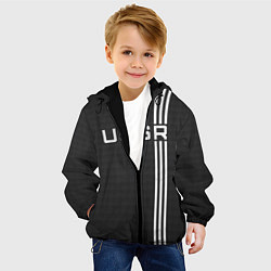 Куртка с капюшоном детская USSR carbon, цвет: 3D-черный — фото 2