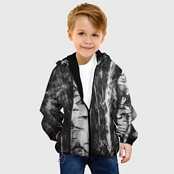 Куртка с капюшоном детская Березки, цвет: 3D-черный — фото 2