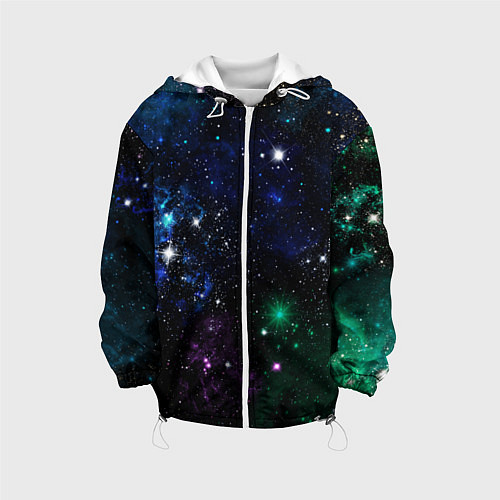 Детская куртка Космос Звёздное небо / 3D-Белый – фото 1