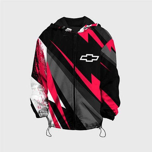 Детская куртка Chevrolet fast lines / 3D-Черный – фото 1