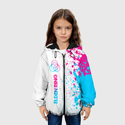 Куртка с капюшоном детская Elden Ring neon gradient style: по-вертикали, цвет: 3D-черный — фото 2