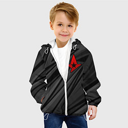 Куртка с капюшоном детская Astralis - монохромный, цвет: 3D-белый — фото 2