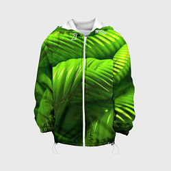 Детская куртка Объемный зеленый канат