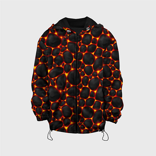 Детская куртка Огненные камни / 3D-Черный – фото 1