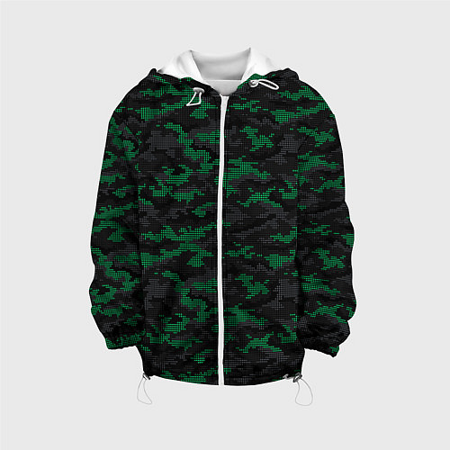 Детская куртка Точечный камуфляжный узор Spot camouflage pattern / 3D-Белый – фото 1