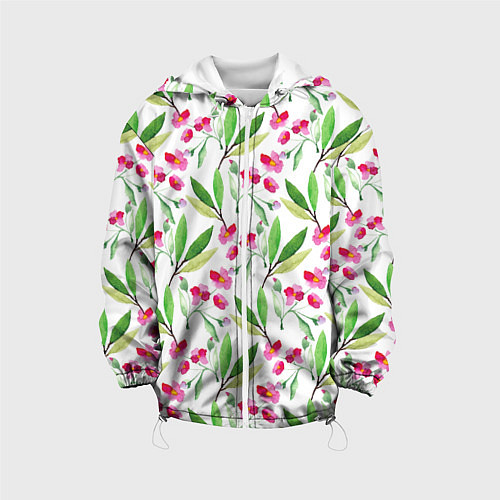 Детская куртка Tender flowers / 3D-Белый – фото 1
