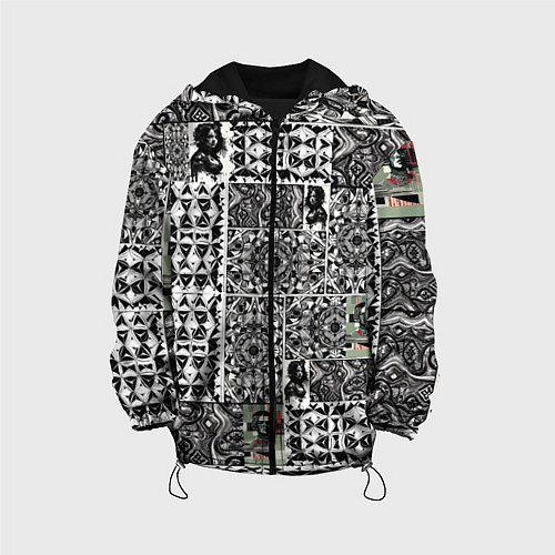 Детская куртка Орнамент древних цивилизаций / 3D-Черный – фото 1