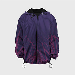Куртка с капюшоном детская Лучи - фиолетовый и розовый - Хуф и Ся, цвет: 3D-черный