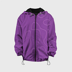 Детская куртка Объемные разводы - яркий фиолетовый - узор Хуф и С
