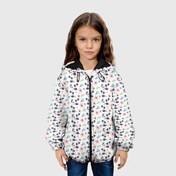 Куртка с капюшоном детская Весенний запах, цвет: 3D-черный — фото 2