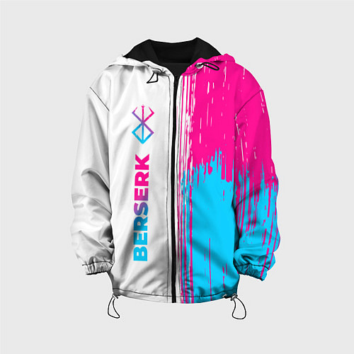 Детская куртка Berserk neon gradient style: по-вертикали / 3D-Черный – фото 1